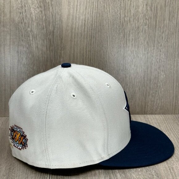 New Era Cap Sz 7 3/8 NFL Dallas Cowboys Super Bowl Champions 59 FIFTY White Navy - Picture 3 of 8